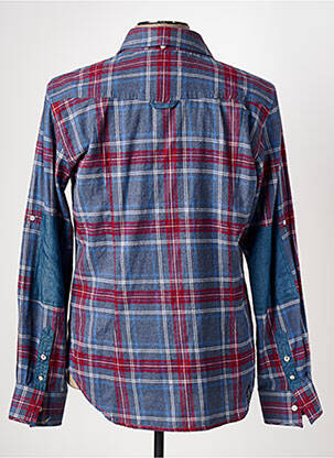 Chemise manches longues manches longues bleu IDOLS MAGAZINES homme