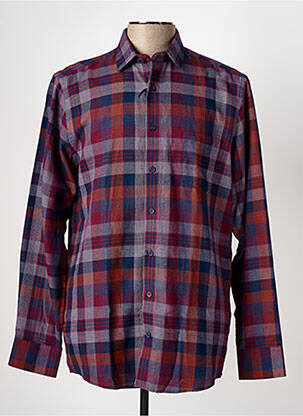 Chemise manches longues manches longues bleu REDMOND homme