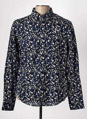 Chemise manches longues manches longues bleu RUCKFIELD homme