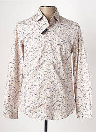 Chemise manches longues manches longues beige IZAC homme