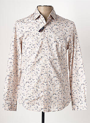 Chemise manches longues manches longues beige IZAC homme