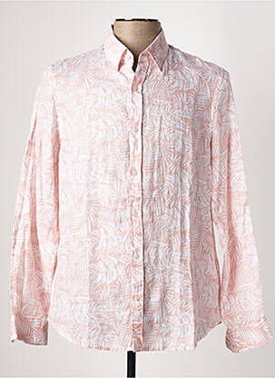 Chemise manches longues manches longues orange IZAC homme