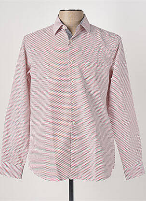 Chemise manches longues imprimé fantaisie orange YVES ENZO homme