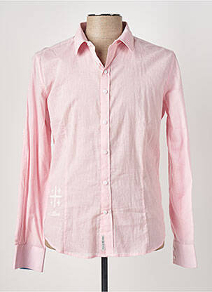 Chemise manches longues manches longues rose IDOLS MAGAZINES homme