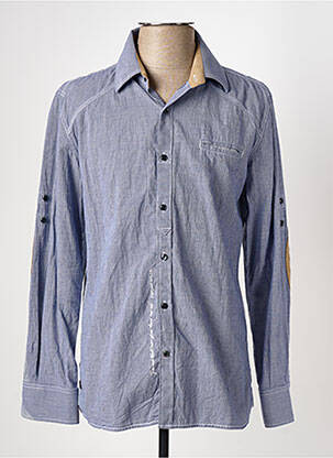 Chemise manches longues bleu IDOLS MAGAZINES pour homme