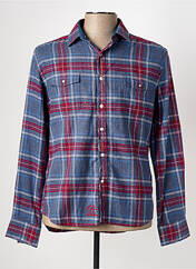 Chemise manches longues bleu IDOLS MAGAZINES pour homme seconde vue