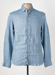 Chemise manches longues bleu IZAC pour homme seconde vue