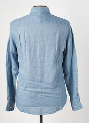 Chemise manches longues bleu IZAC pour homme seconde vue