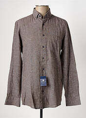 Chemise manches longues marron REDMOND pour homme seconde vue