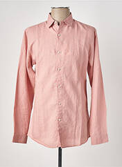Chemise manches longues rose YVES ENZO pour homme seconde vue