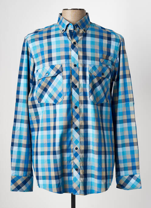 Chemise manches longues manches longues bleu REDMOND homme