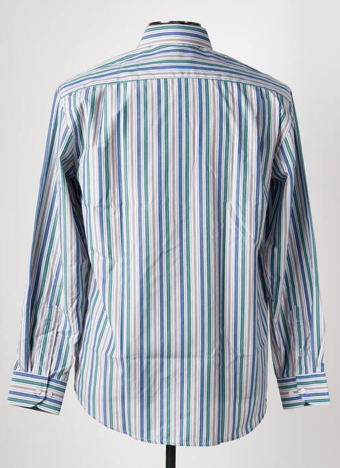 Chemise manches longues imprimé rayures bleu YVES ENZO homme