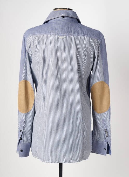 Chemise manches longues bleu IDOLS MAGAZINES pour homme