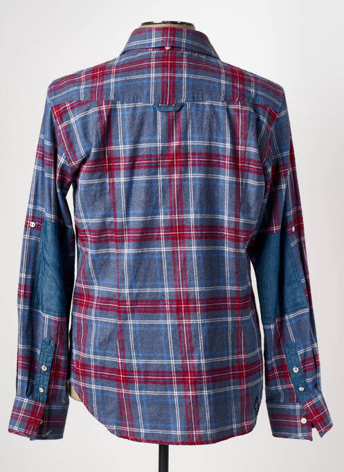 Chemise manches longues bleu IDOLS MAGAZINES pour homme