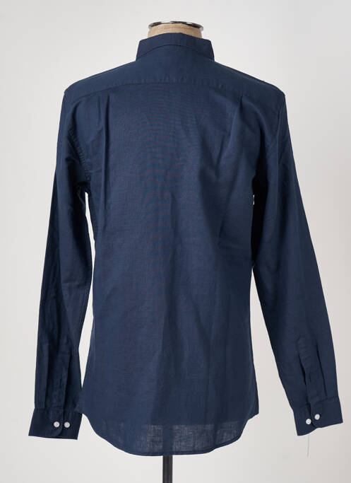 Chemise manches longues bleu IDOLS MAGAZINES pour homme