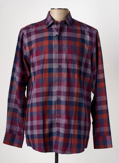 Chemise manches longues bleu REDMOND pour homme