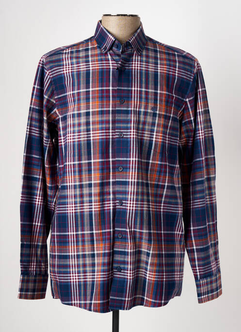 Chemise manches longues bleu REDMOND pour homme