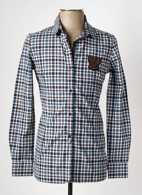 Chemise manches longues bleu VESTIAIRES PRINCIPAUTE CANNOISE pour homme