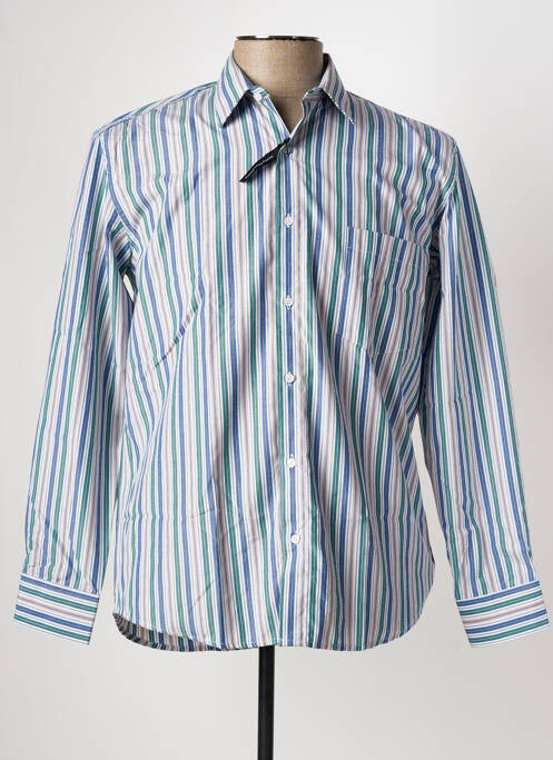 Chemise manches longues bleu YVES ENZO pour homme