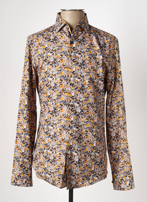 Chemise manches longues orange VENTI pour homme