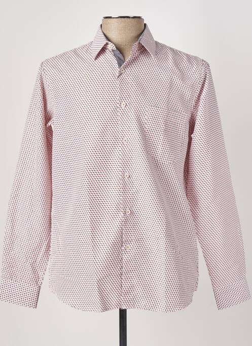 Chemise manches longues orange YVES ENZO pour homme