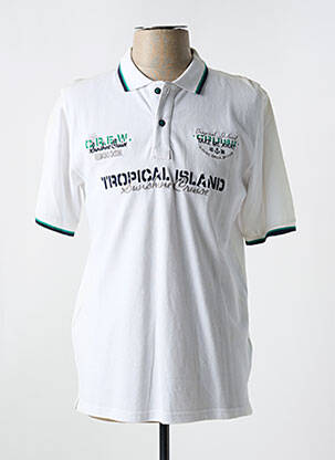 Polo stretch manches courtes blanc REDMOND homme