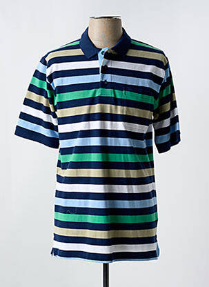 Polo stretch manches courtes bleu REDMOND homme