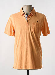 Polo tissage jersey manches courtes orange COFOX homme