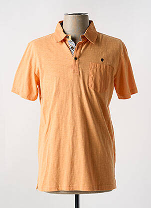 Polo tissage jersey manches courtes orange COFOX homme