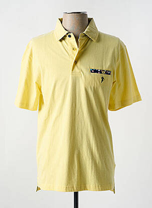 Polo tissage jersey manches courtes jaune RUCKFIELD homme