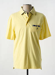 Polo tissage jersey manches courtes jaune RUCKFIELD homme
