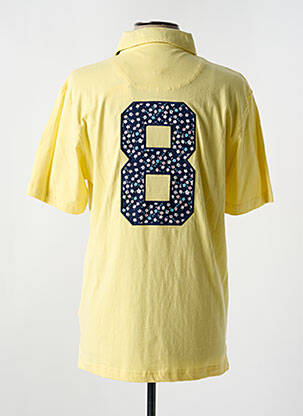 Polo tissage jersey manches courtes jaune RUCKFIELD homme