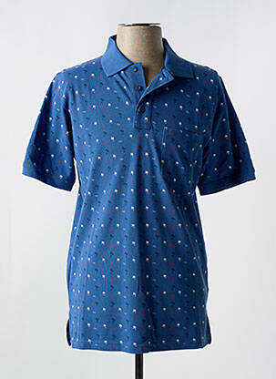 Polo stretch manches courtes bleu REDMOND homme