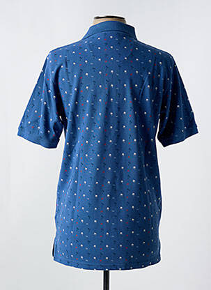 Polo stretch manches courtes bleu REDMOND homme