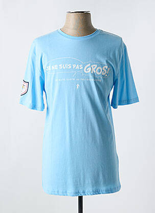 T-shirt coupe cintrée manches courtes bleu RUCKFIELD homme