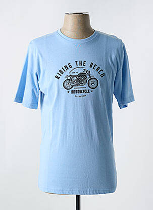 T-shirt stretch manches courtes bleu REDMOND homme