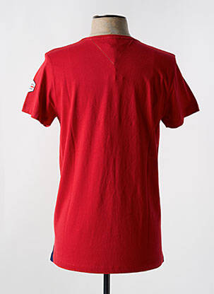 T-shirt broderie manches courtes rouge LA MARINIÈRE FRANÇAISE homme
