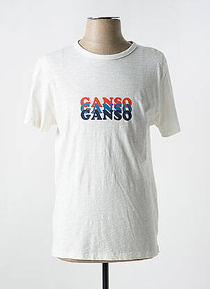 T-shirt coupe cintrée manches courtes beige EL GANSO homme