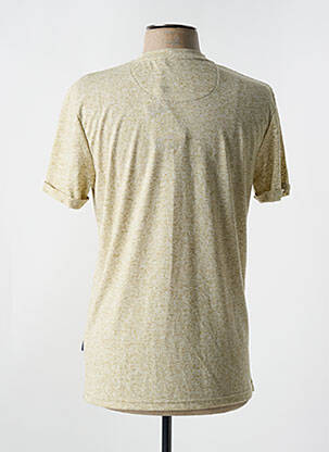 T-shirt tissage chiné manches courtes vert IZAC homme