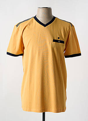 T-shirt coupe cintrée manches courtes jaune COFOX homme