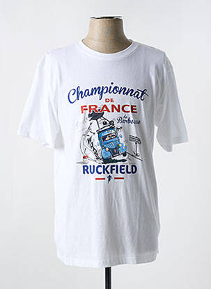 T-shirt blanc RUCKFIELD pour homme