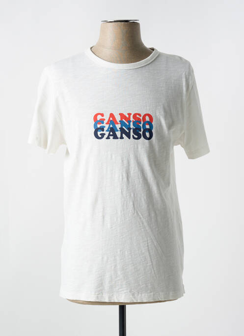 T-shirt beige EL GANSO pour homme