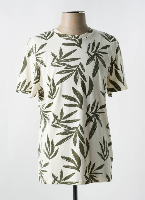 T-shirt beige IZAC pour homme