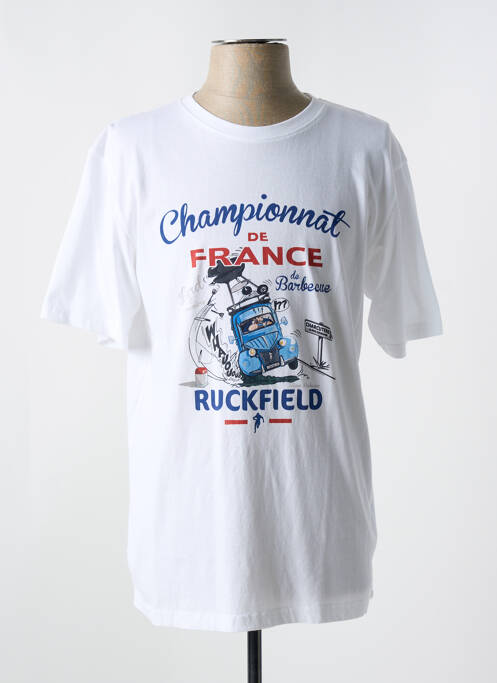 T-shirt blanc RUCKFIELD pour homme