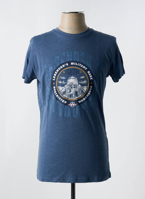 T-shirt bleu LEGENDER'S pour homme