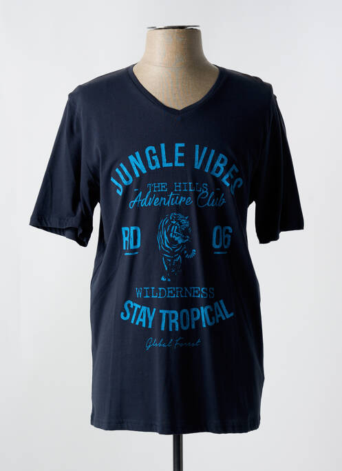 T-shirt bleu REDMOND pour homme