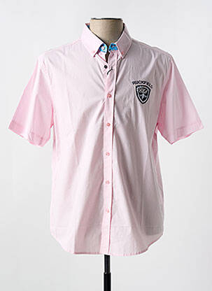 Chemise manches courtes coupe cintrée rose RUCKFIELD homme