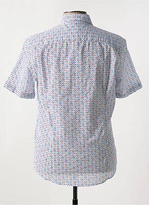 Chemise manches courtes imprimé fantaisie blanc DELAHAYE homme