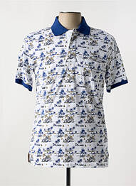 Polo tissage jersey manches courtes bleu REDMOND homme
