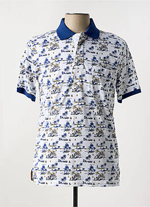 Polo tissage jersey manches courtes bleu REDMOND homme